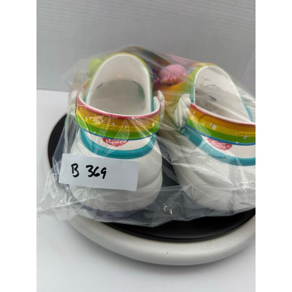 Crocs x Care Bears Crush Clog Rainbow Womens Sz 6 Slip On Platform Sandals Shoes - Picture 12 of 12